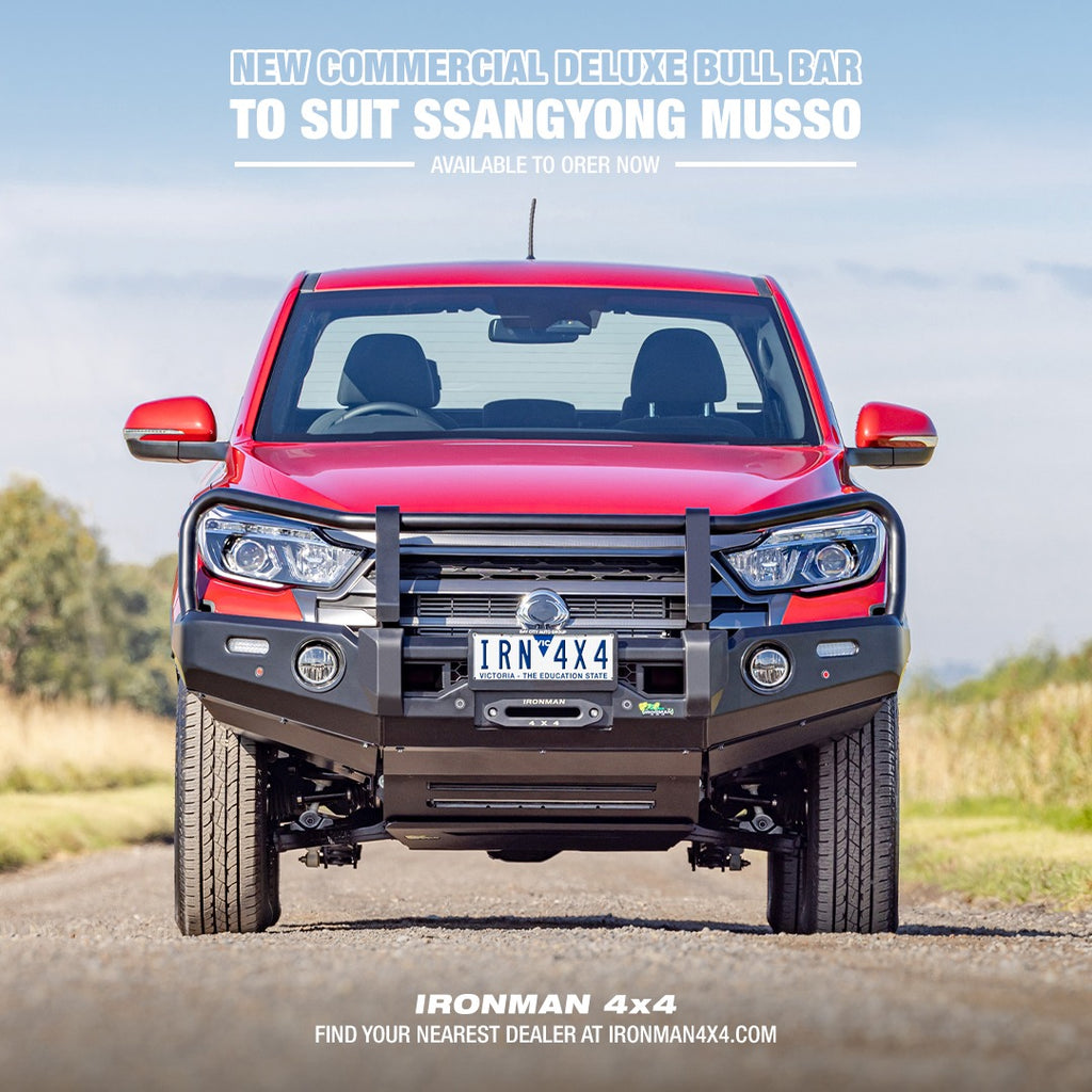 Ironman 4x4 Commercial Deluxe Bull bar for Ssangyong Musso 2021+