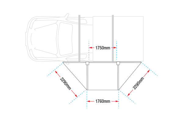 Ironman 4x4 Deltawing 180° Awning with LEDs (2 sizes)
