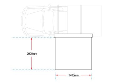 Ironman 4x4 Deltawing 90° Awning with LEDs (3 sizes)