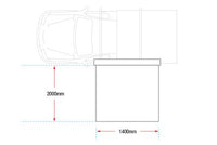 Ironman 4x4 Deltawing 90° Awning with LEDs (3 sizes)