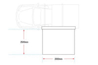 Ironman 4x4 Deltawing 90° Awning with LEDs (3 sizes)