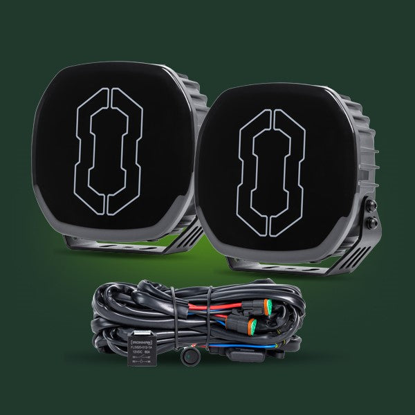 Ironman 9" Scope NEO LED Driving Lights bundle