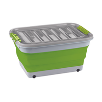 Ironman Camp Kitchen Collapsible Storage Tub with Lid 45L