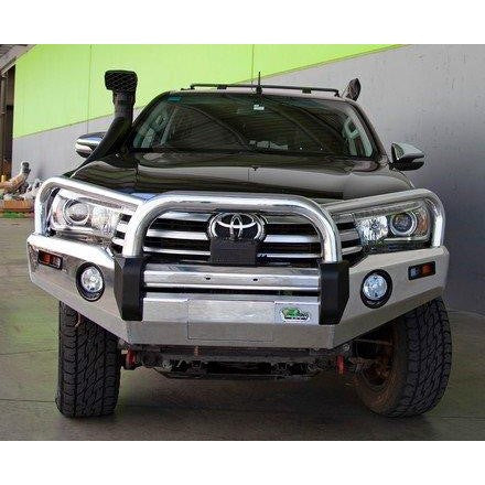 Ironman Polished Alloy Bull Bar for Toyota Hilux N80 2015 to 04/2018