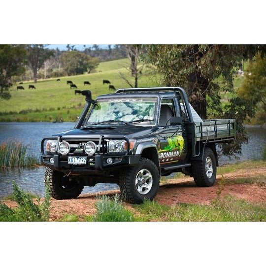 Ironman 4x4 Commercial Deluxe Bull bar for Toyota Landcruiser 75/78/79 Series 1984 to 2007