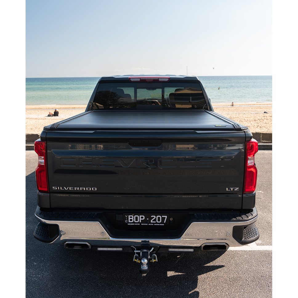 Ironman Slide Away Roll Up Hard Tonneau Cover for Chevrolet Silverado 1500 2019+