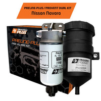 Direction Plus PRELINE-PLUS Pre-Filter + Provent Catch Can for Nissan Navara NP300
