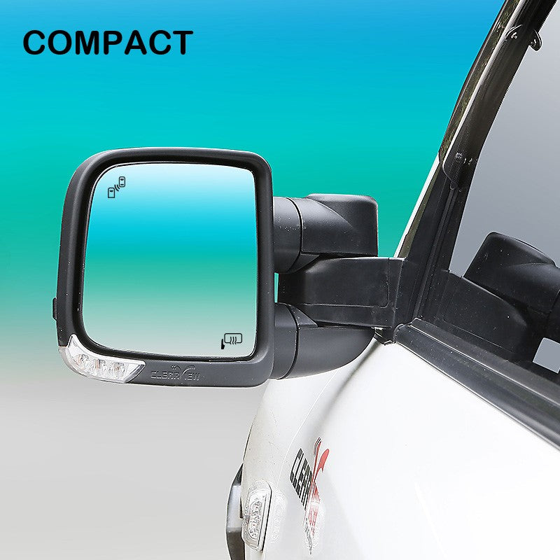 Clearview Compact Towing Mirrors for Jeep Grand Cherokee WK2 2011 to 2019