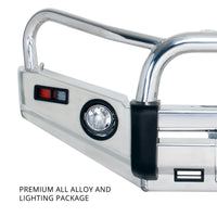 Ironman Polished Alloy Bull Bar for Toyota Hilux N80 05/2018 to 07/2020