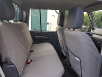 Black Duck Seat Covers for Toyota Landcuiser 79 Series Dual Cab 09/2016+