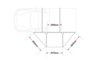 Ironman 4x4 Deltawing 180° Awning with LEDs (2 sizes)
