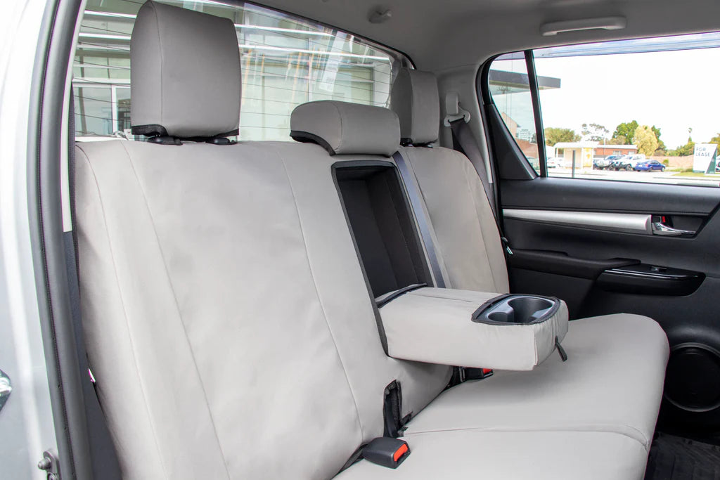 Black Duck Seat Covers for Toyota Hilux 07/2015 to 2023