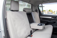 Black Duck Seat Covers for Toyota Hilux 07/2015 to 2023