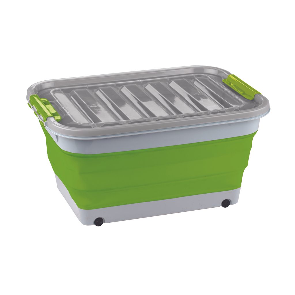 Ironman Camp Kitchen Collapsible Storage Tub with Lid 45L