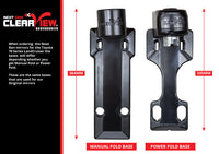 Clearview Towing Mirrors for Toyota Landcruiser 79 Series 09/2023+