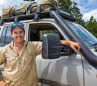 Clearview Towing Mirrors for Toyota Landcruiser 80 Series 1990 to 1998