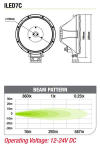Ironman Comet 7" LED Driving Light 30W - Pair