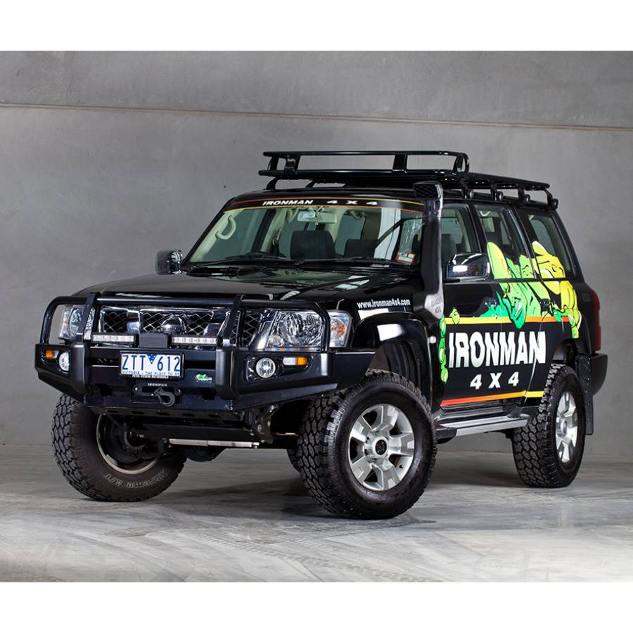 Ironman 4x4 Commercial Deluxe Bull bar for Nissan Patrol GU Series 1,2,3 1998 to 2004 Coil only
